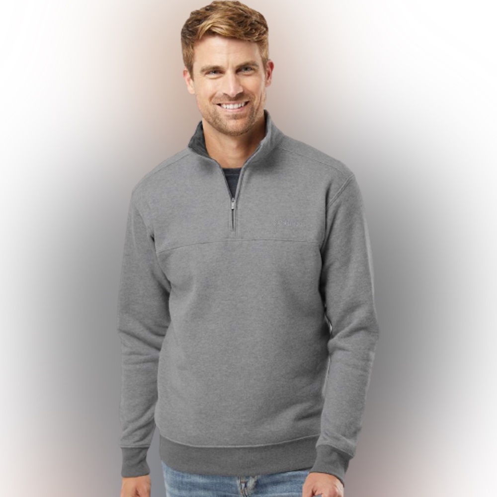 Columbia Men's Charcoal Heather Hart Mountain II Half Zip Fleece Sweater size L